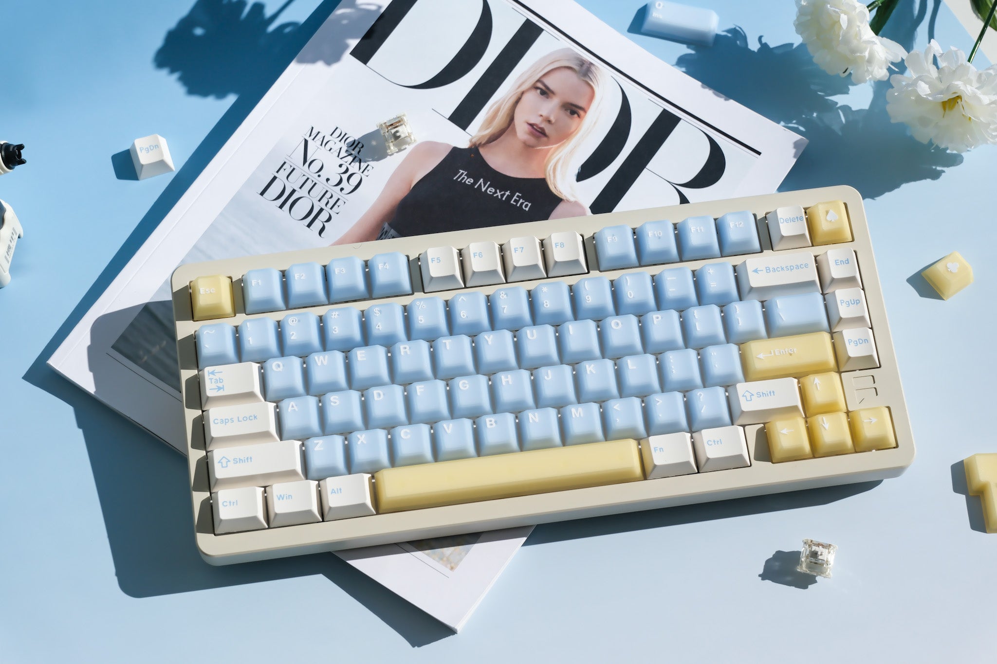 F75 Creamy White | Salted Soda Mechanical Keyboard | Pre-order Opening