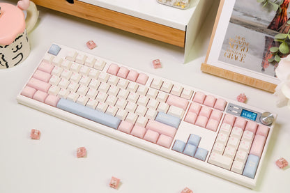 SOUL104 White | White Peach Oolonge Mechanical Keyboard