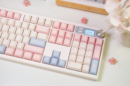SOUL104 White | White Peach Oolonge Mechanical Keyboard