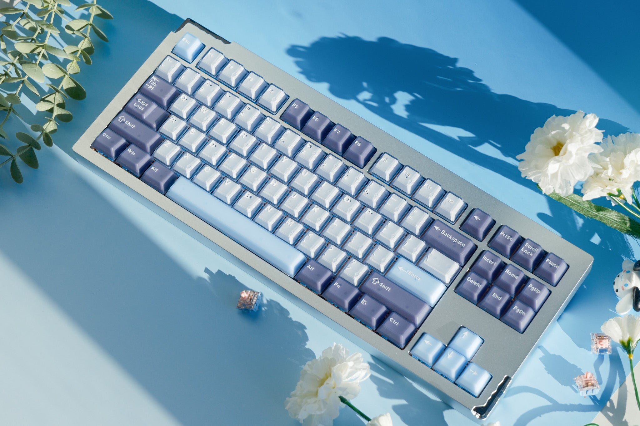 Stars80 Silver | Blueberry Cheesecake Aluminium Mechanical Keyboard