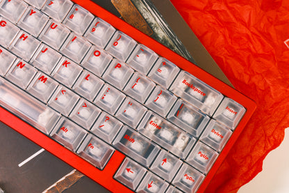 Weikav Nut65 Red | White Fog Mechanical Keyboard