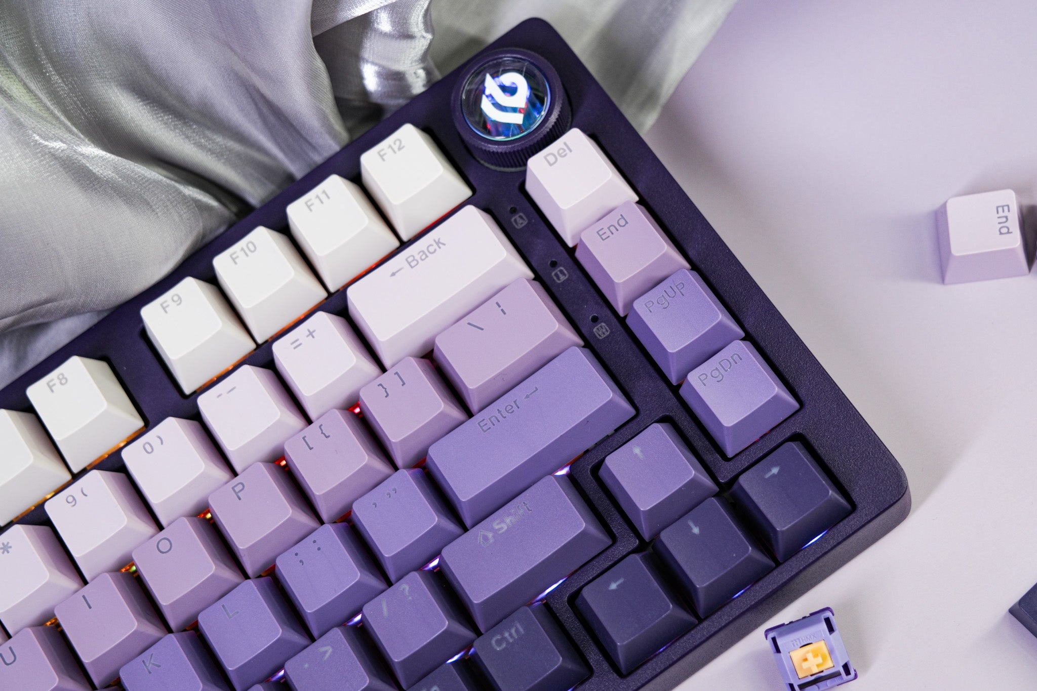 Hi75C Purple Lavender Mechanical Keyboard