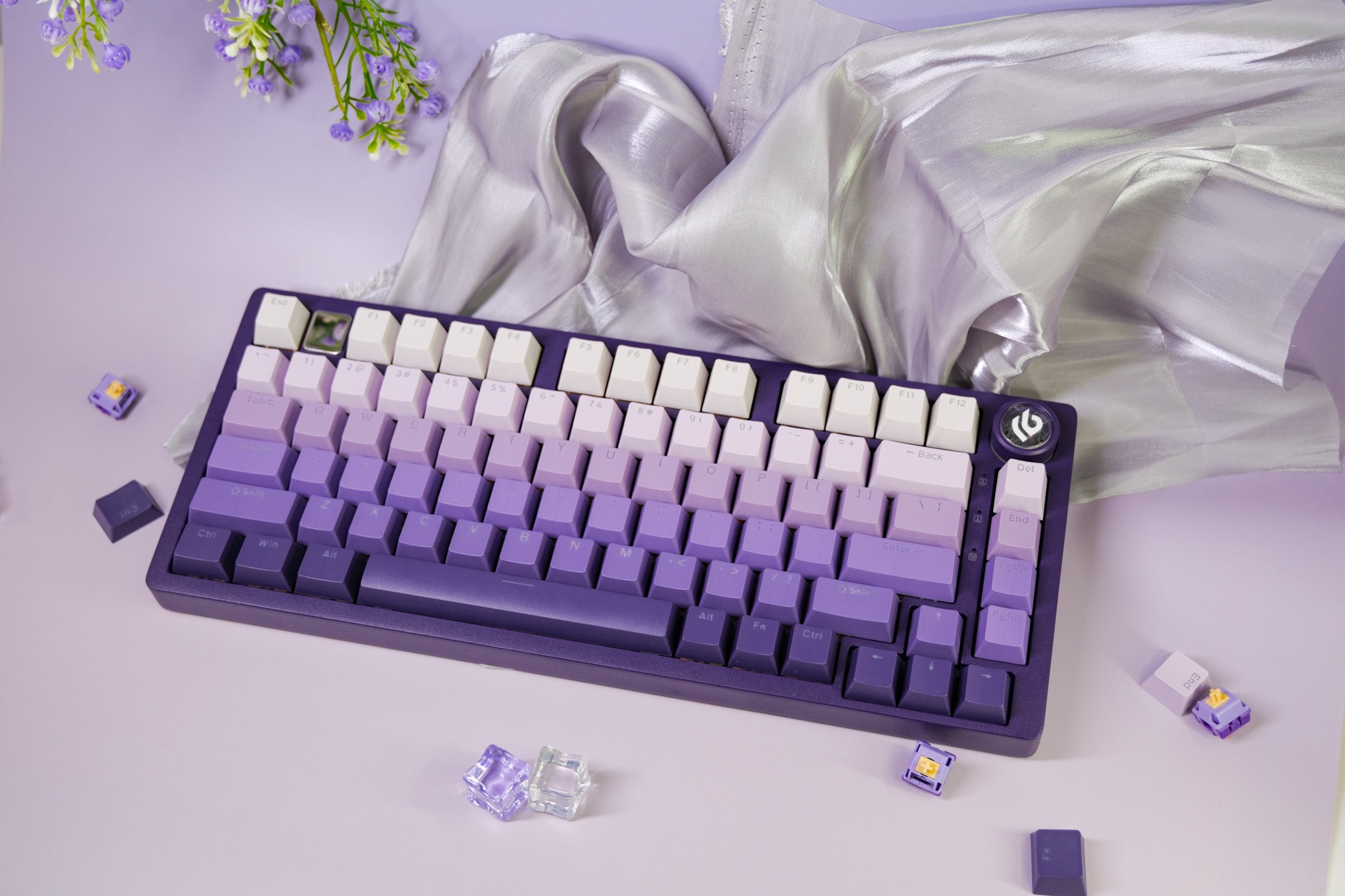 Hi75C Purple Lavender Mechanical Keyboard – Soulmie Keys