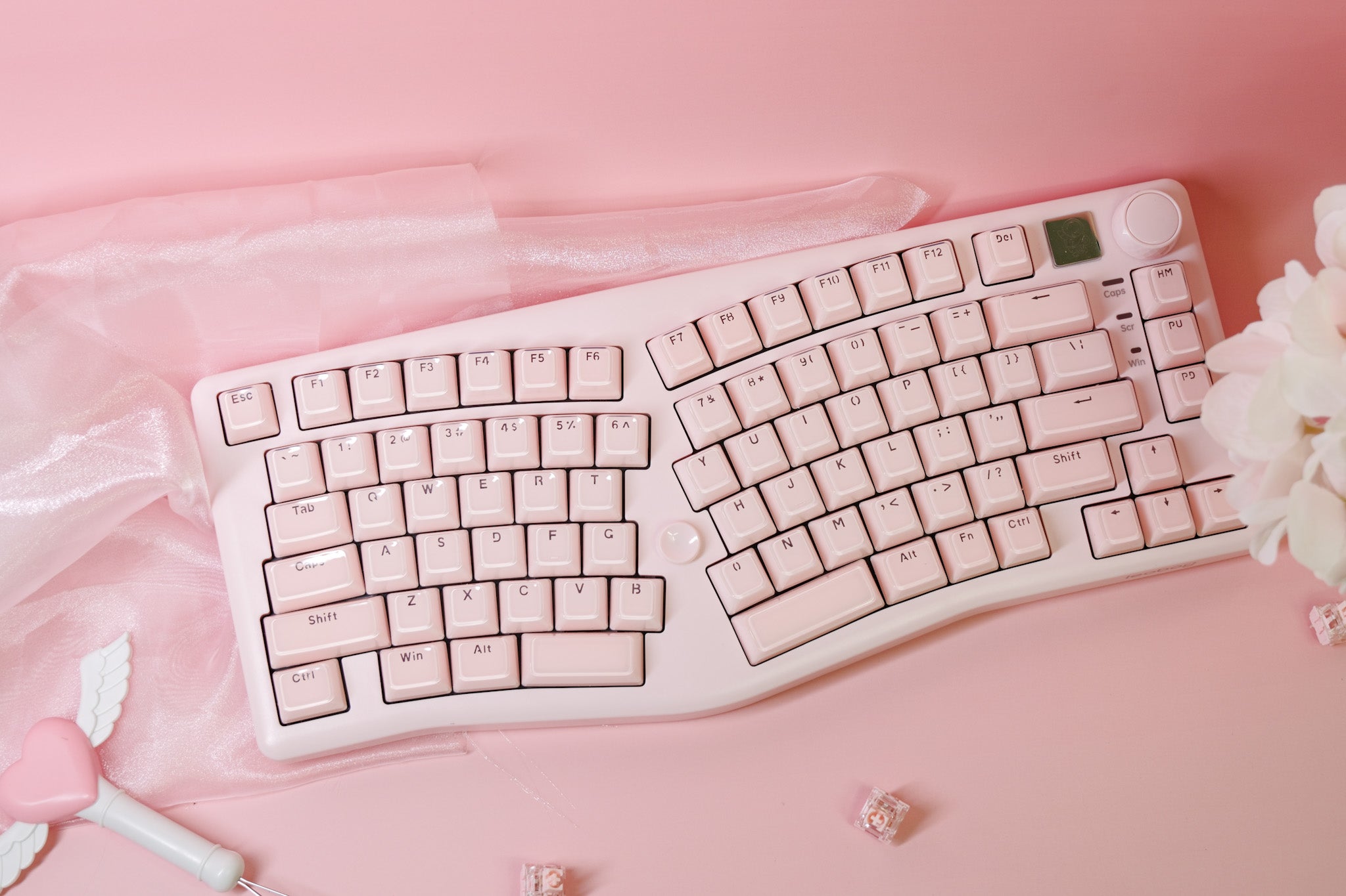 Alice75 Pink Jelly Mechanical Keyboard
