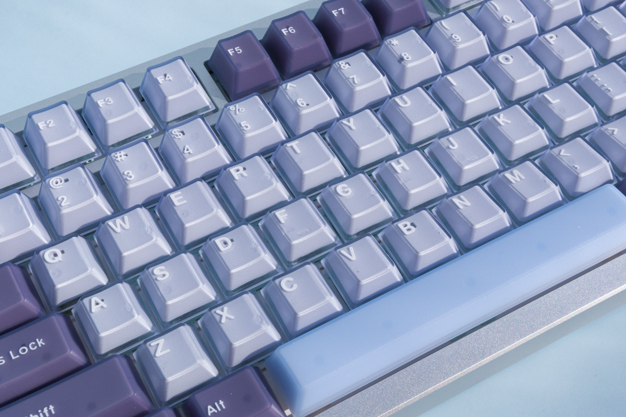 F75 Silver | Blueberry Cheesecake Mechanical Keyboard