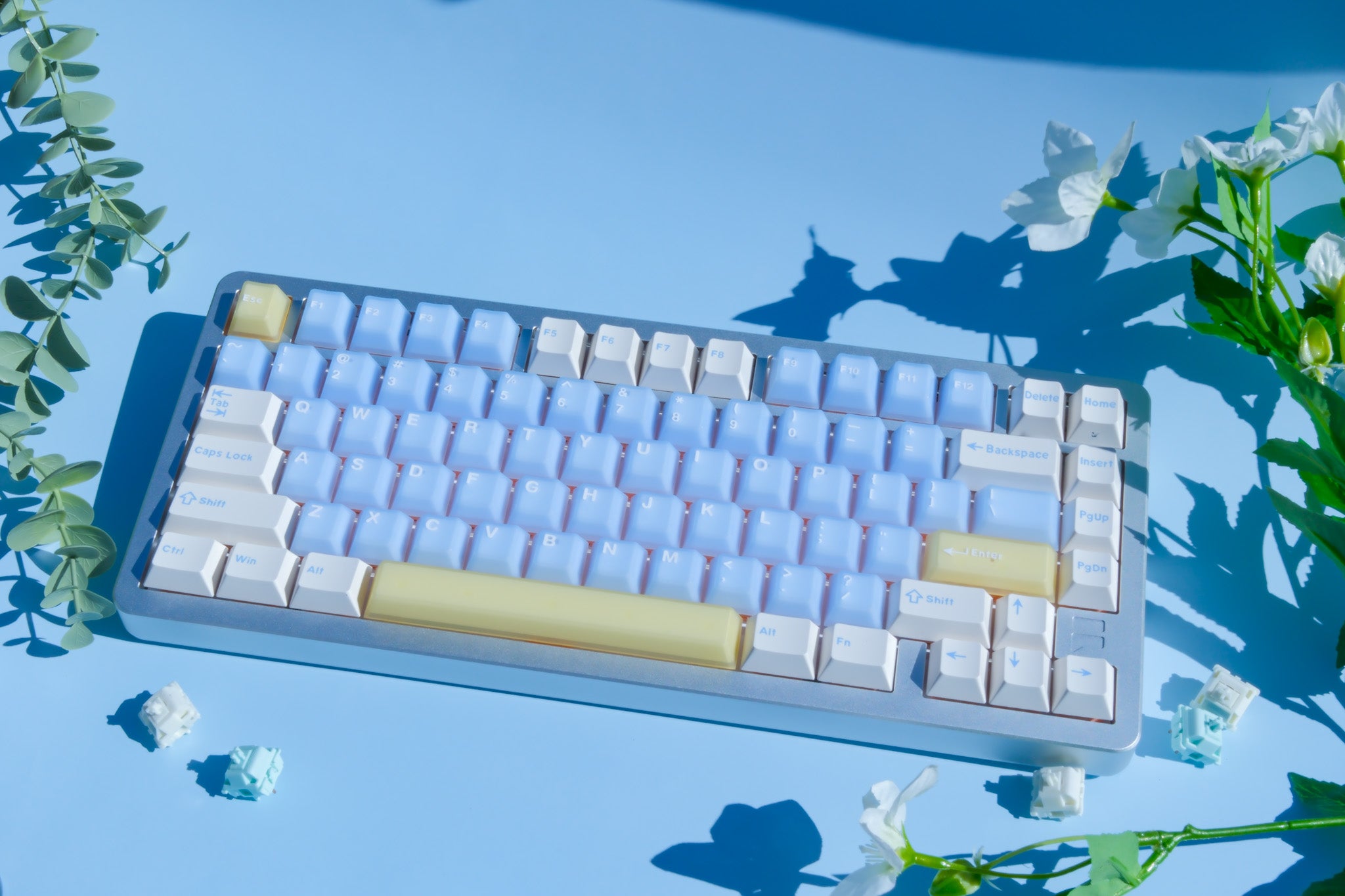 F75 Silver | Seasalt Soda Mechanical Keyboard