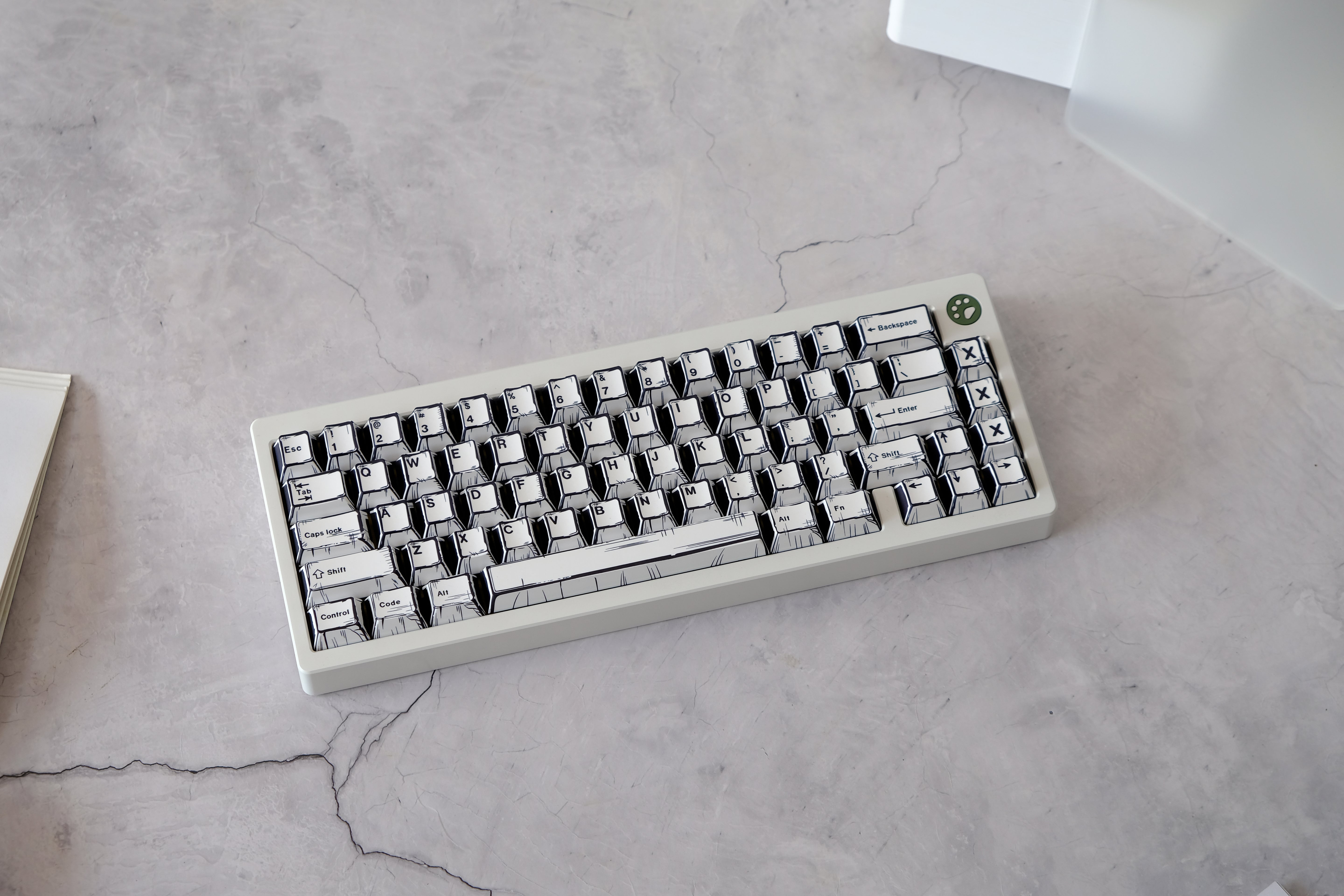 White Comics Key Cap Set