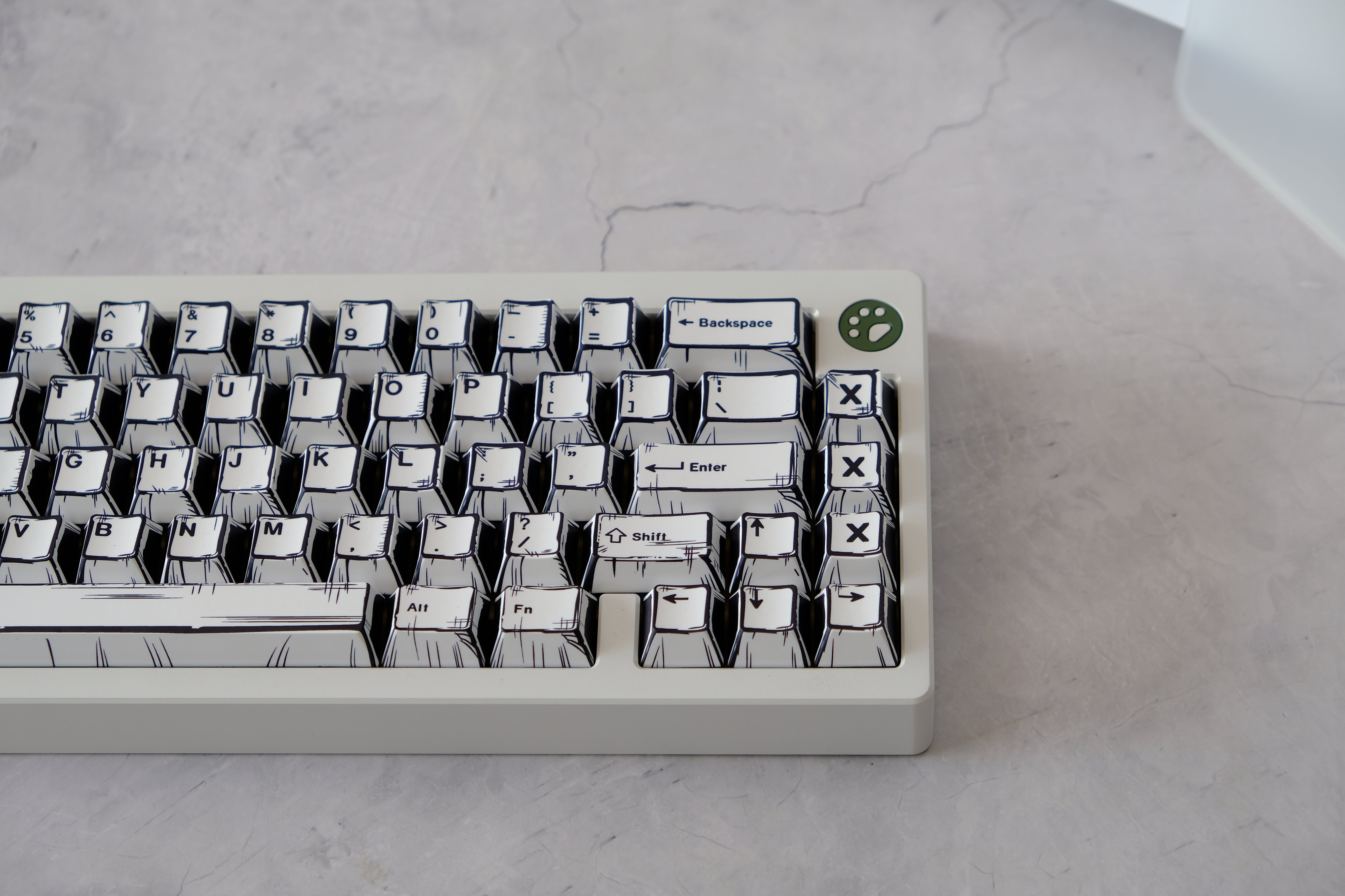 White Comics Key Cap Set