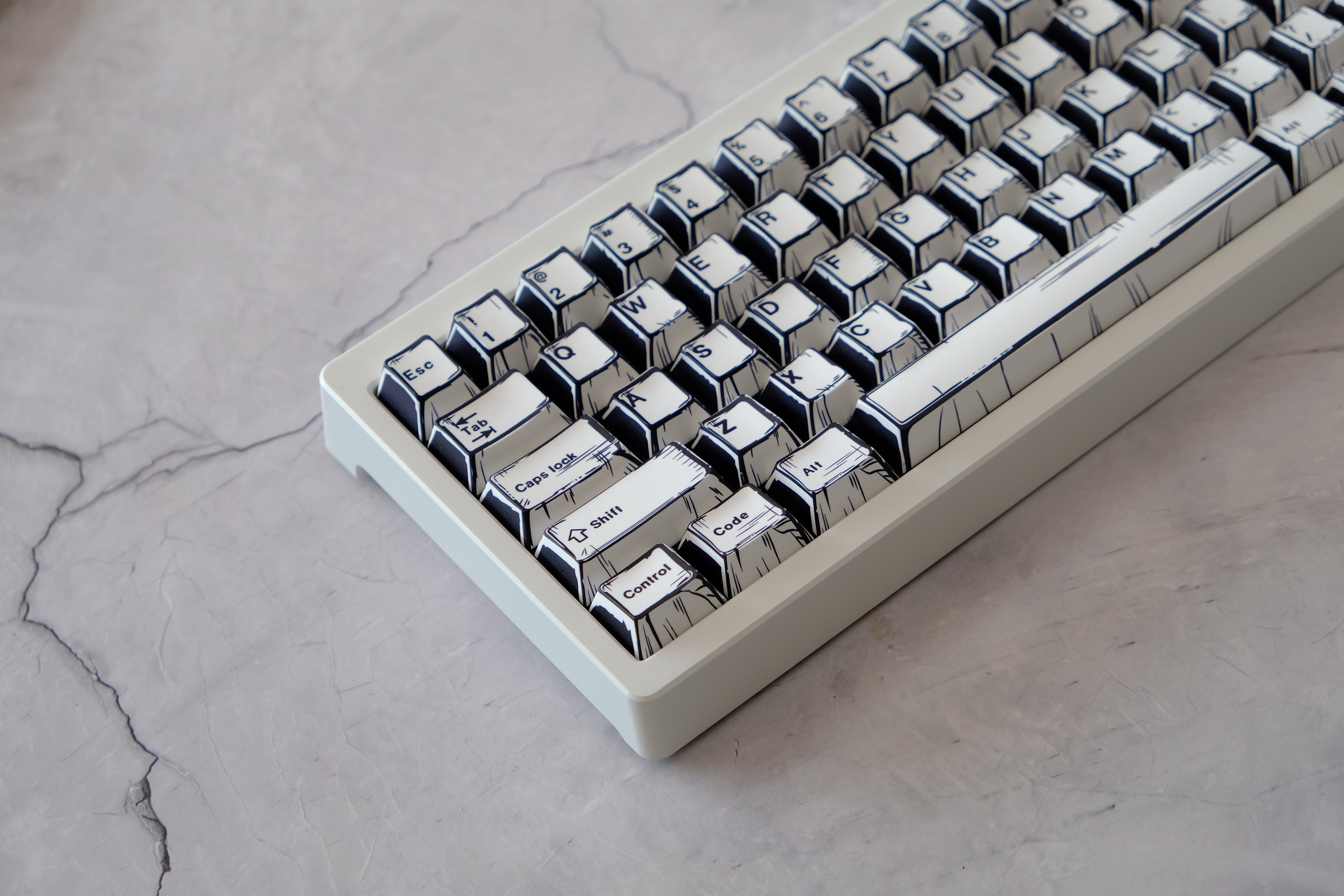 White Comics Key Cap Set