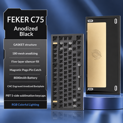 Feker C75 Black | Mechanical Keyboard Barebone