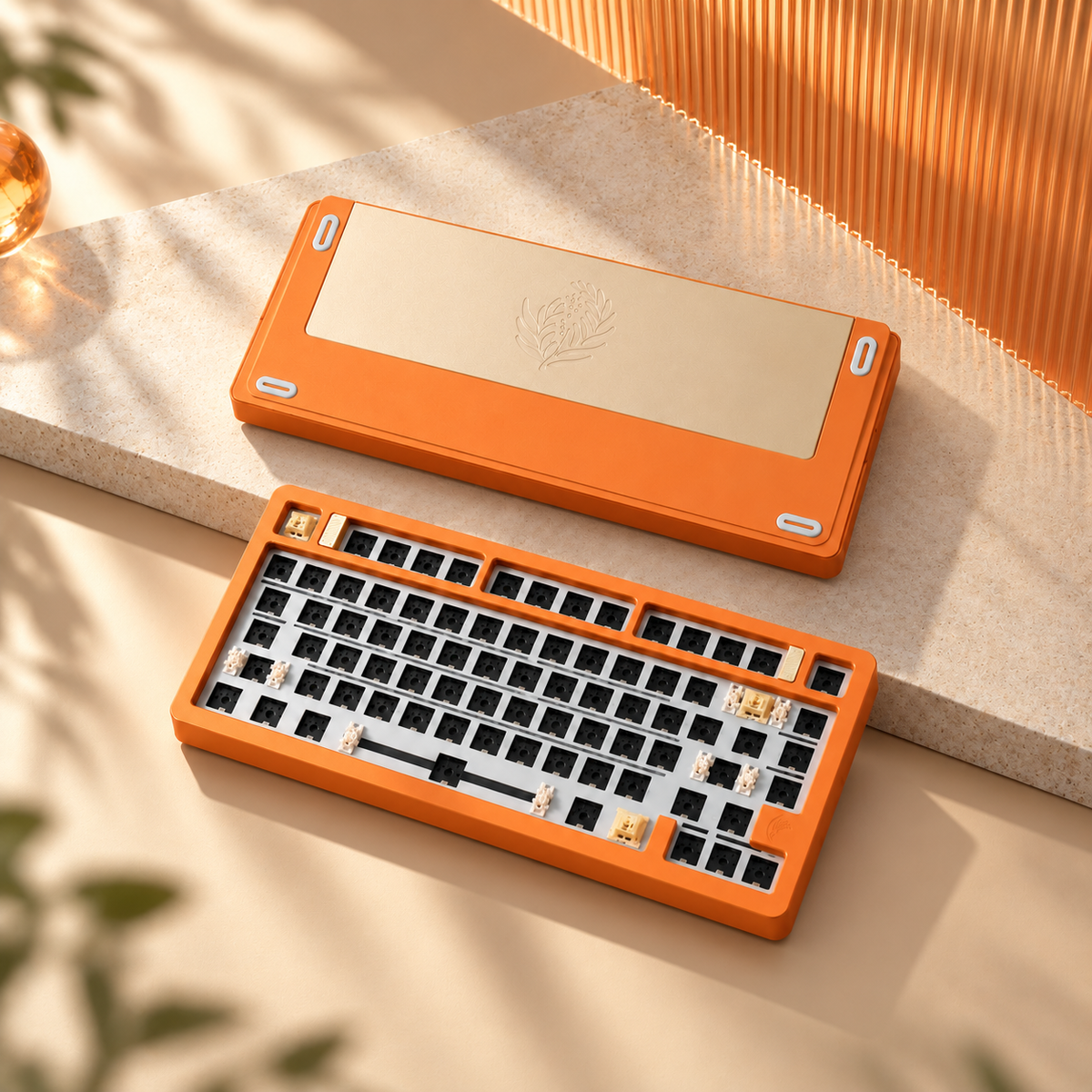 Feker C75 Orange | Mechanical Keyboard Barebone
