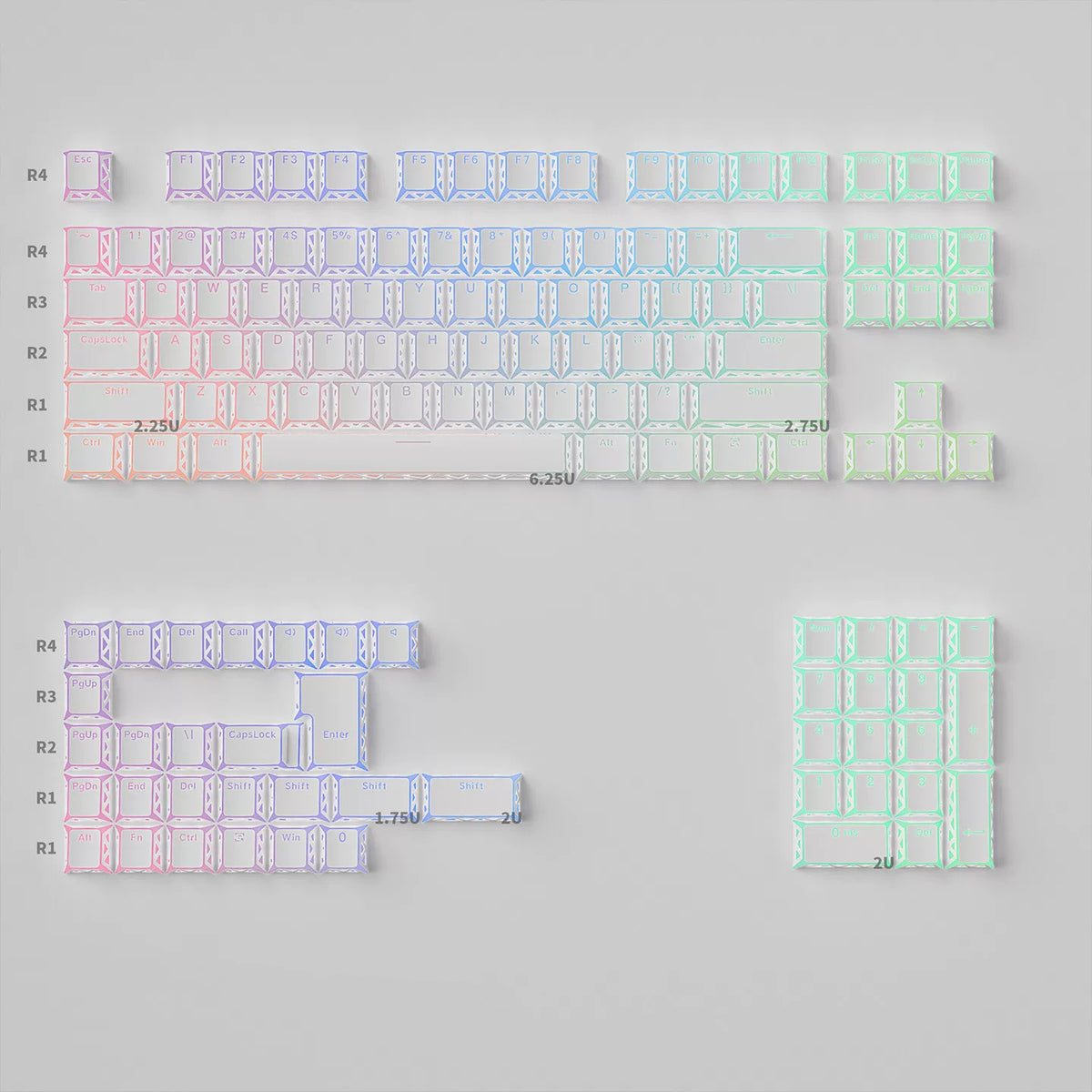 Snow Structure Key Cap Set
