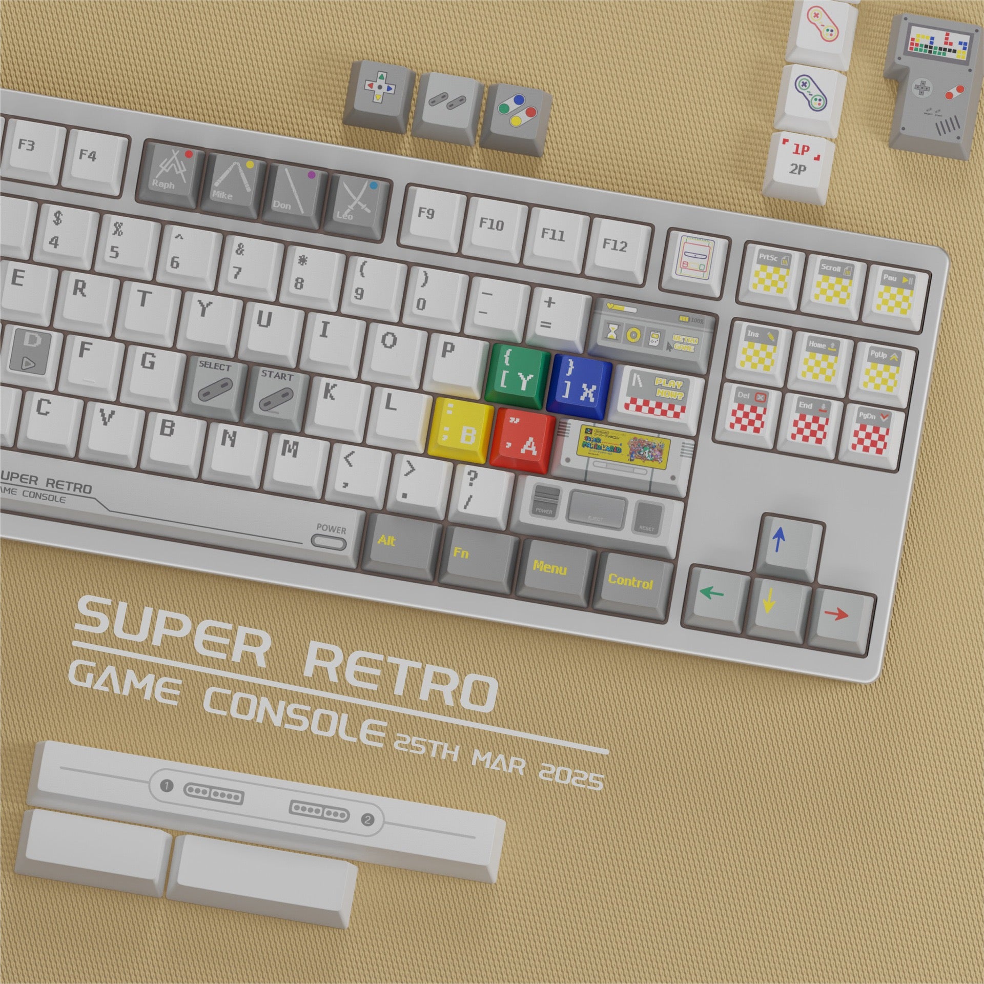 Mario World Key Cap Set