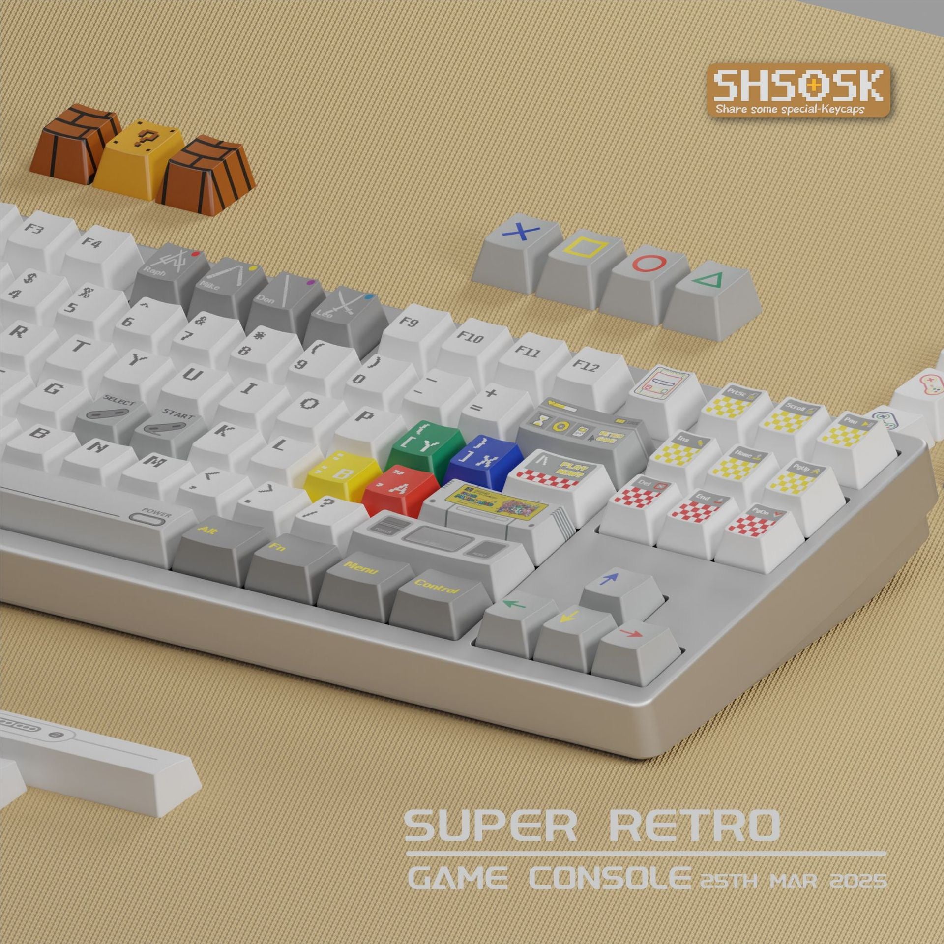 Mario World Key Cap Set