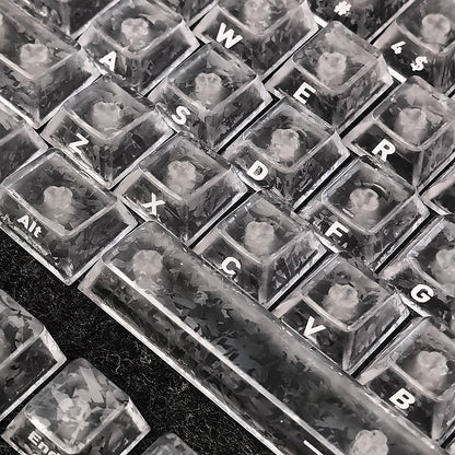 Icy Carbon Fiber Key Cap Set