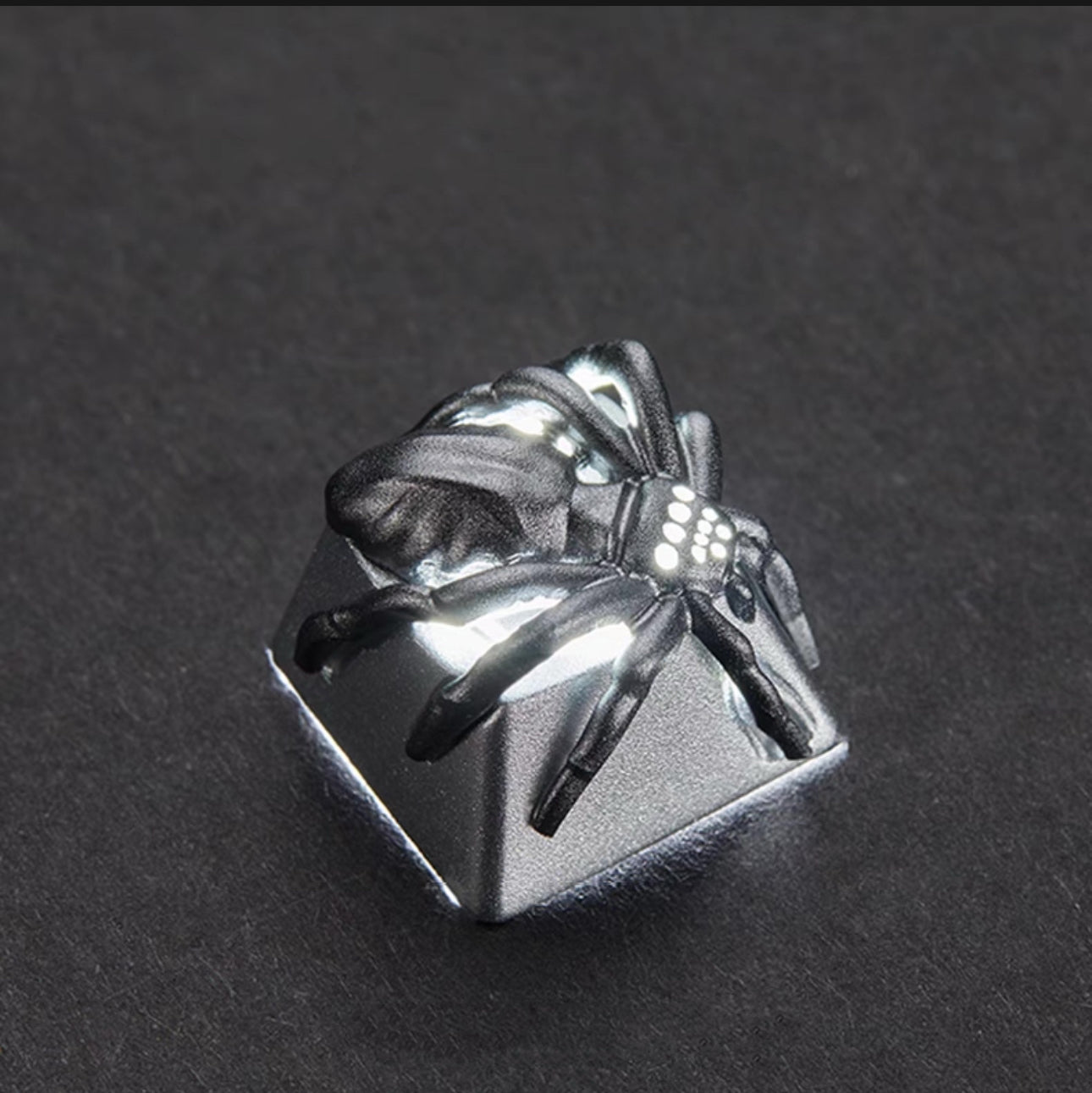 Silver Spider Aluminium Artisan Key Caps