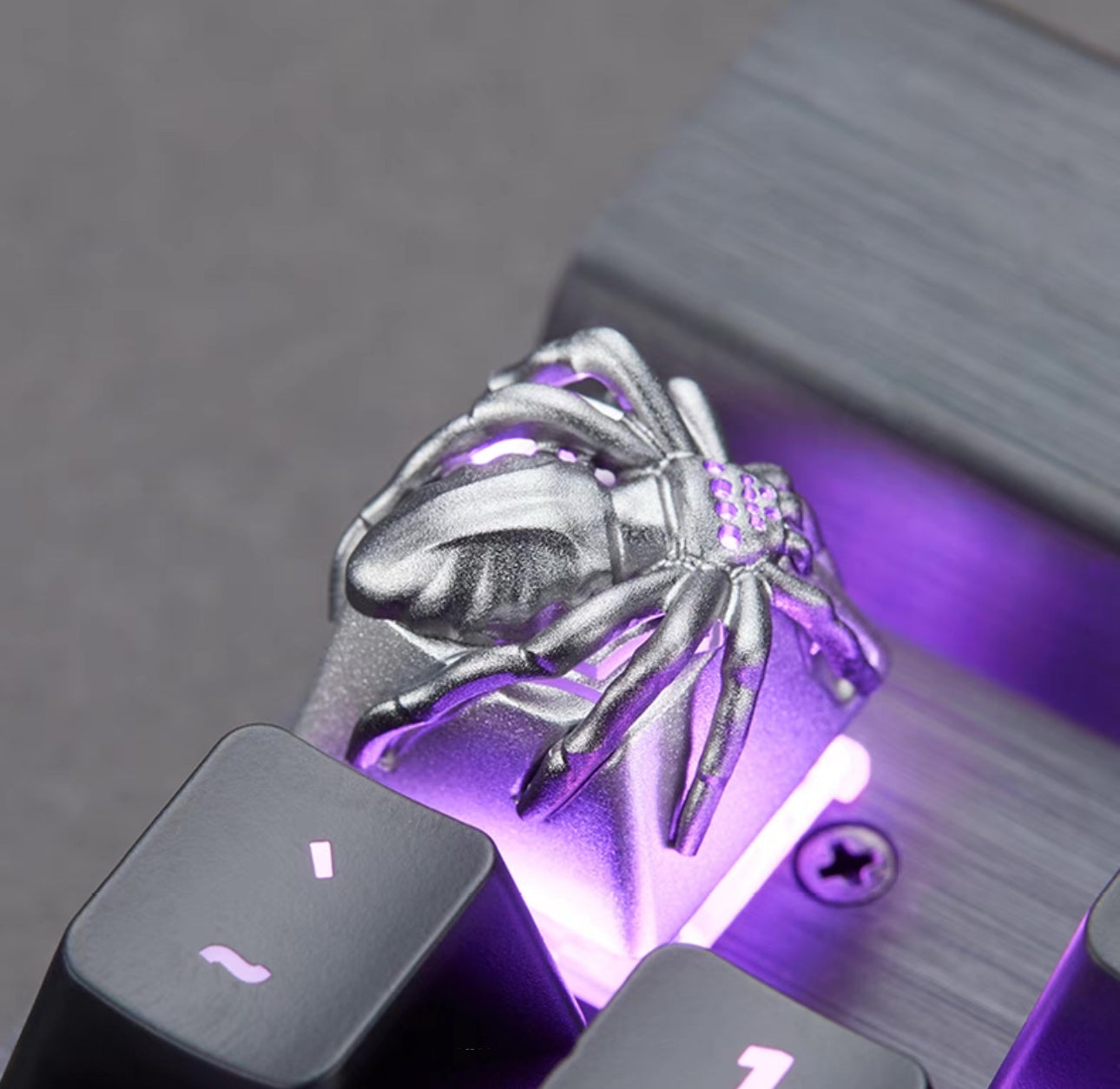 Silver Spider Aluminium Artisan Key Caps