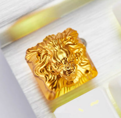 Golden Loin Aluminium Artisan Key Caps