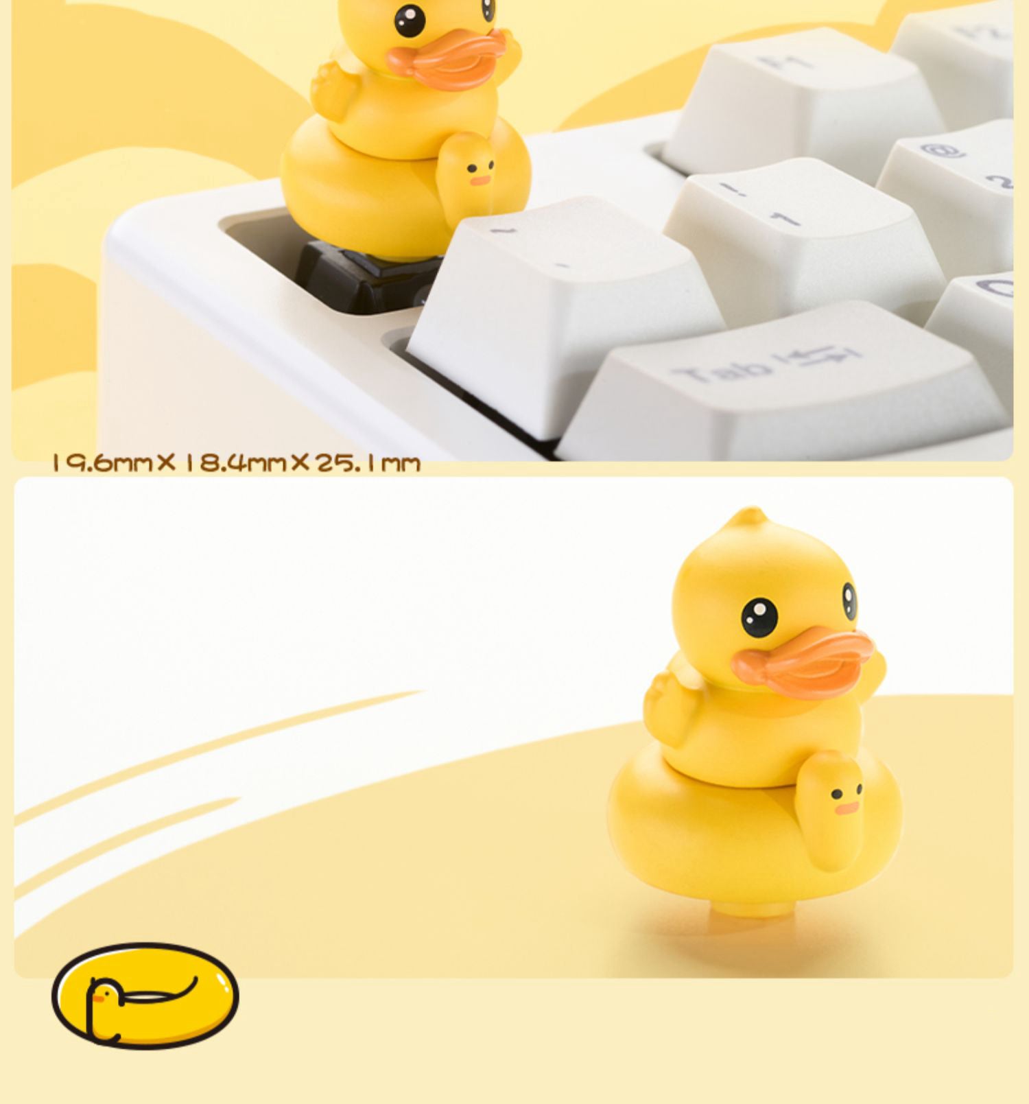 Yellow Duck Blind Box Artisan Key Cap