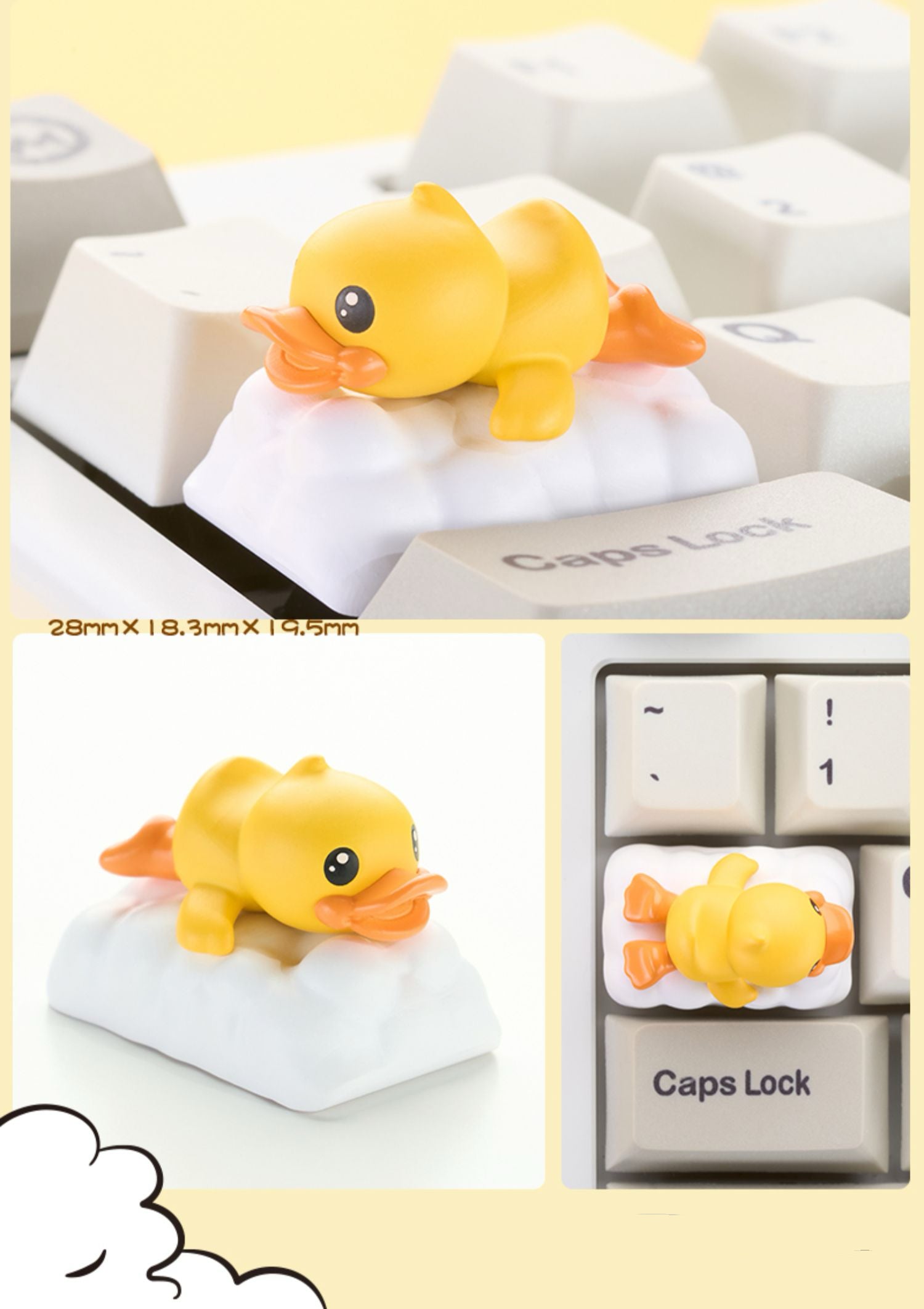 Yellow Duck Blind Box Artisan Key Cap