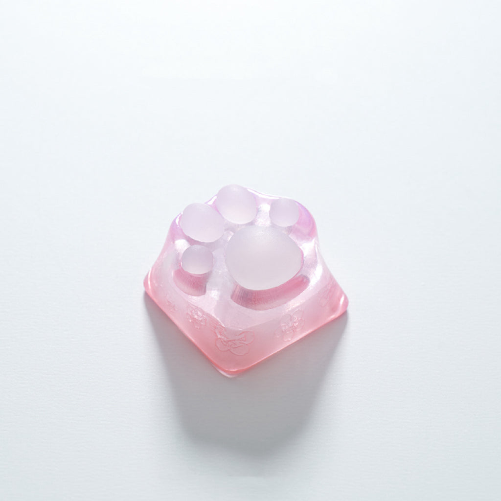 Sakura Transparent Cat Paw Artisan Key Caps