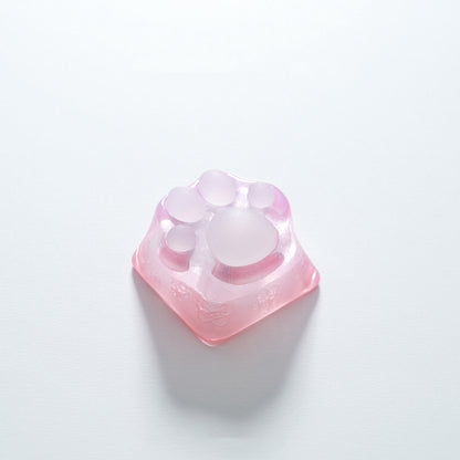 Sakura Transparent Cat Paw Artisan Key Caps