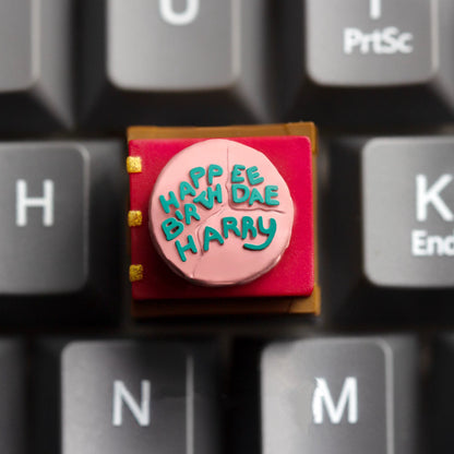 Harryy's Birthday Cake Artisan Key Cap - Spinning Edition