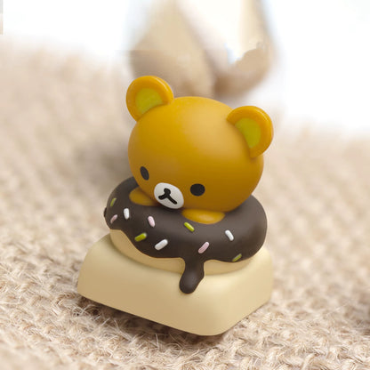 Donut Relax Bear Artisan Key Cap