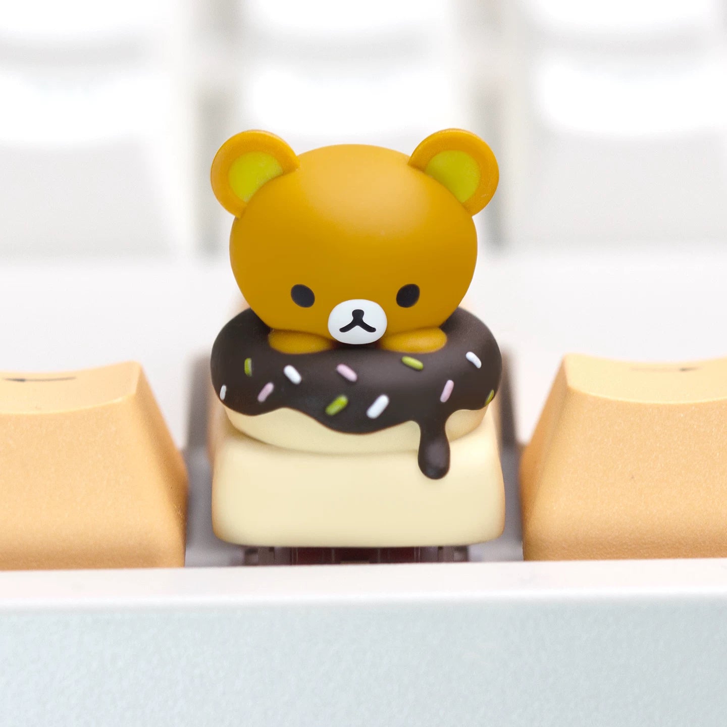 Donut Relax Bear Artisan Key Cap
