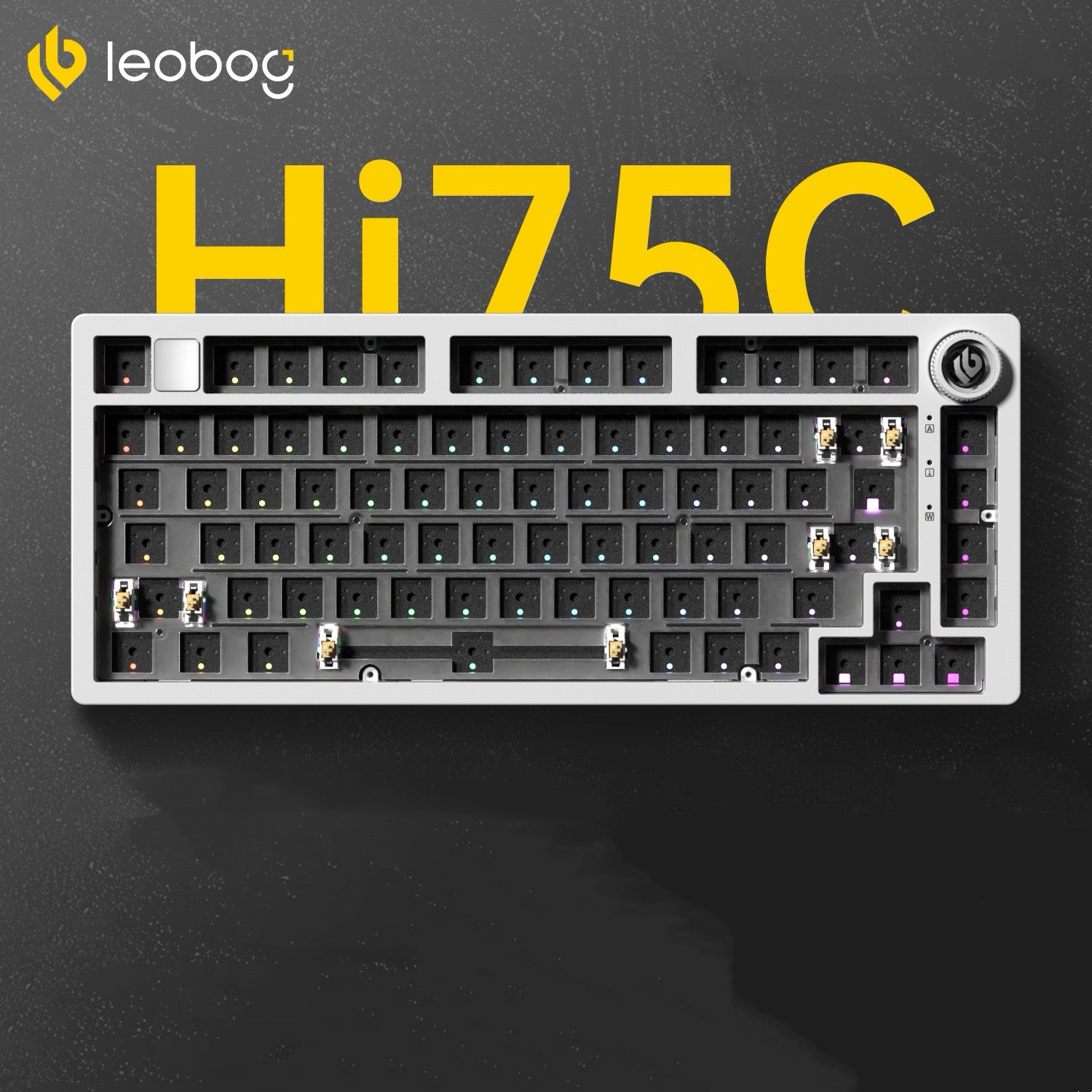 Hi75C White | Aluminium Keyboard Barebone