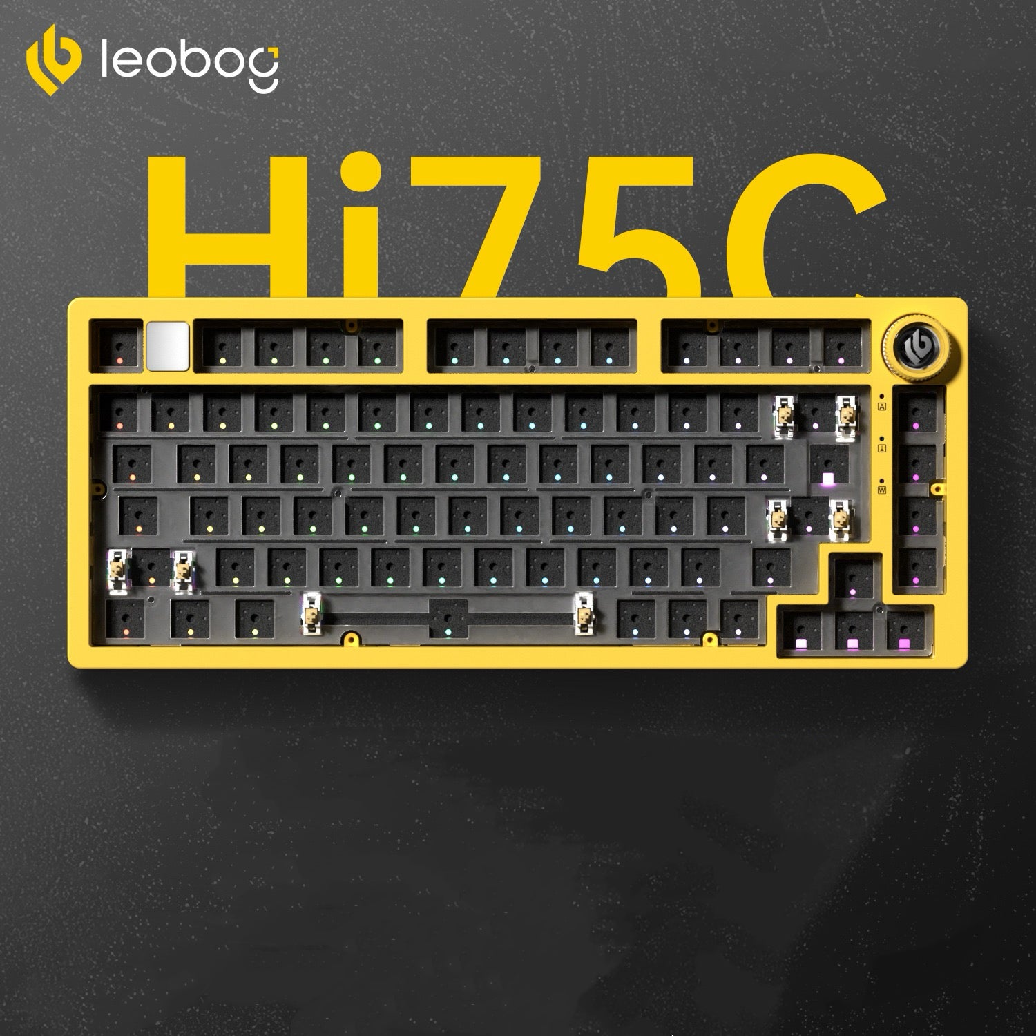Hi75C Yellow | Aluminium Keyboard Barebone