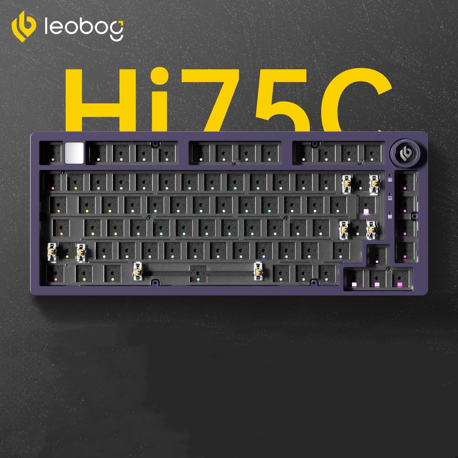 Hi75C Purple | Aluminium Keyboard Barebone