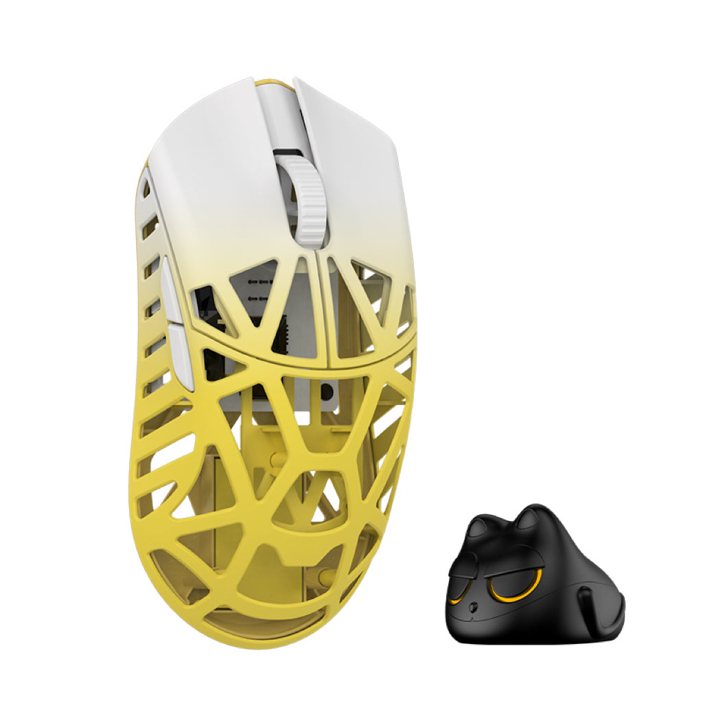 WL Mouse White & Yellow  | Beast X Mini Magnesium Gaming Mouse