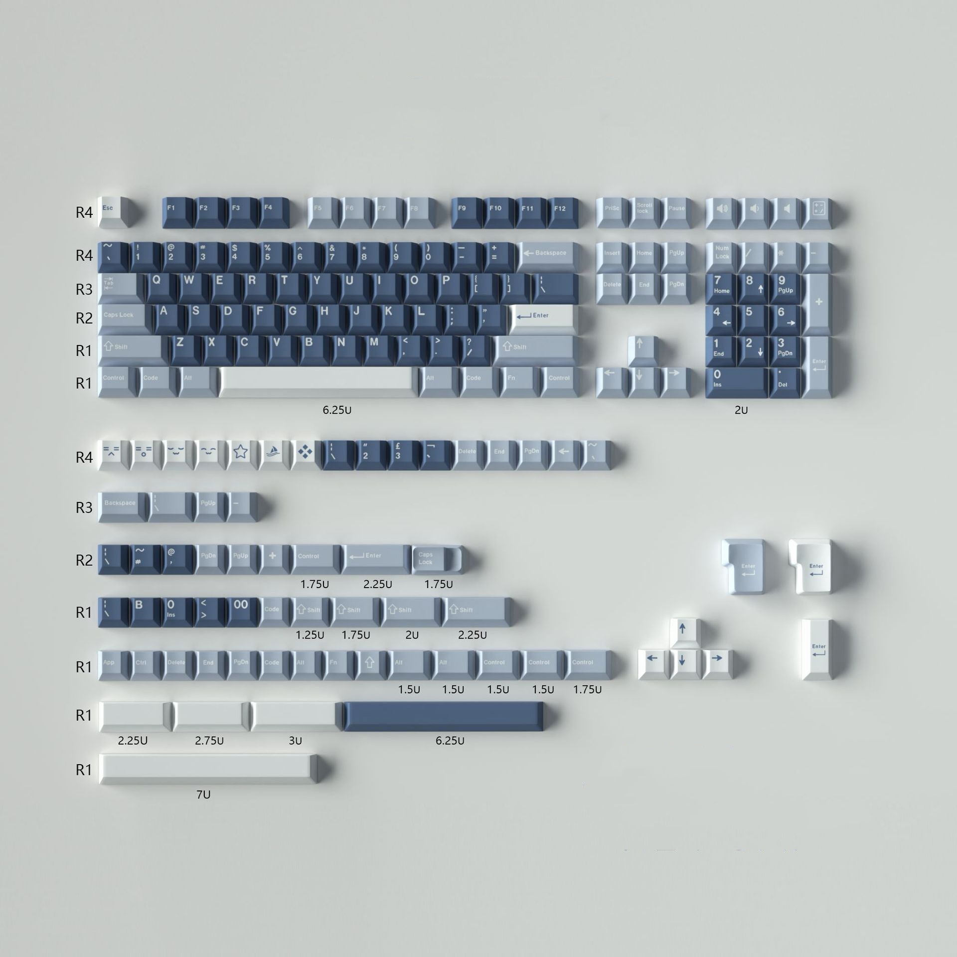Ocean Bubbles Key Cap Set