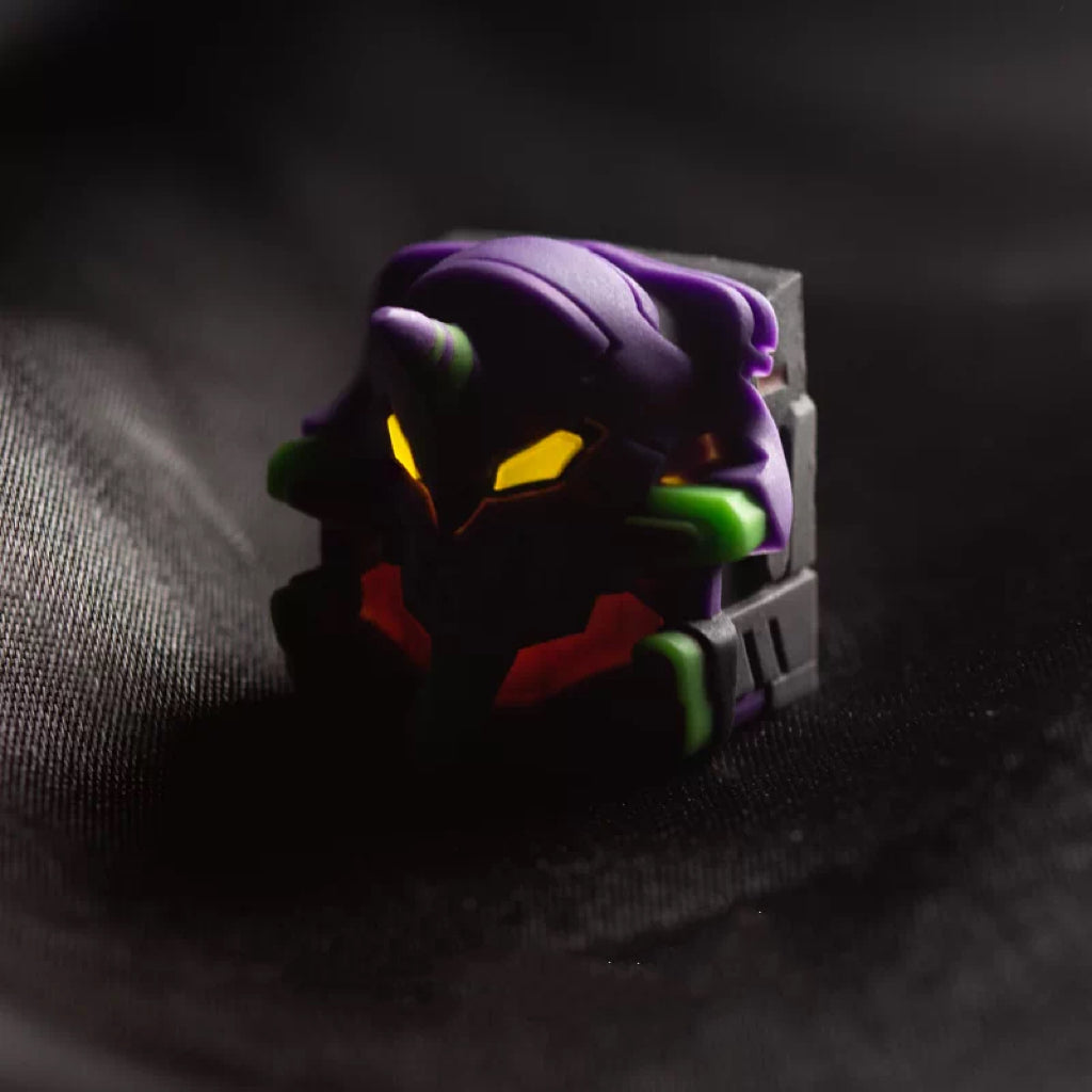 Evangelion Unit 01 Lights Through Artisan Key Cap