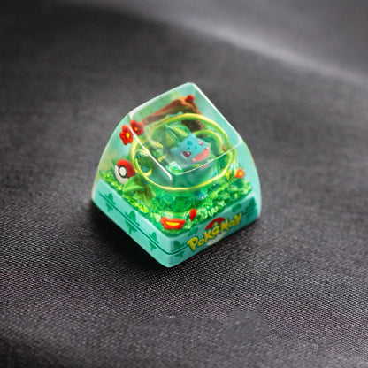 Bulbasaurr Green Artisan Key Cap