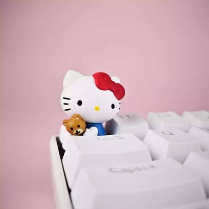 Kitty with Bear Artisan Key Cap