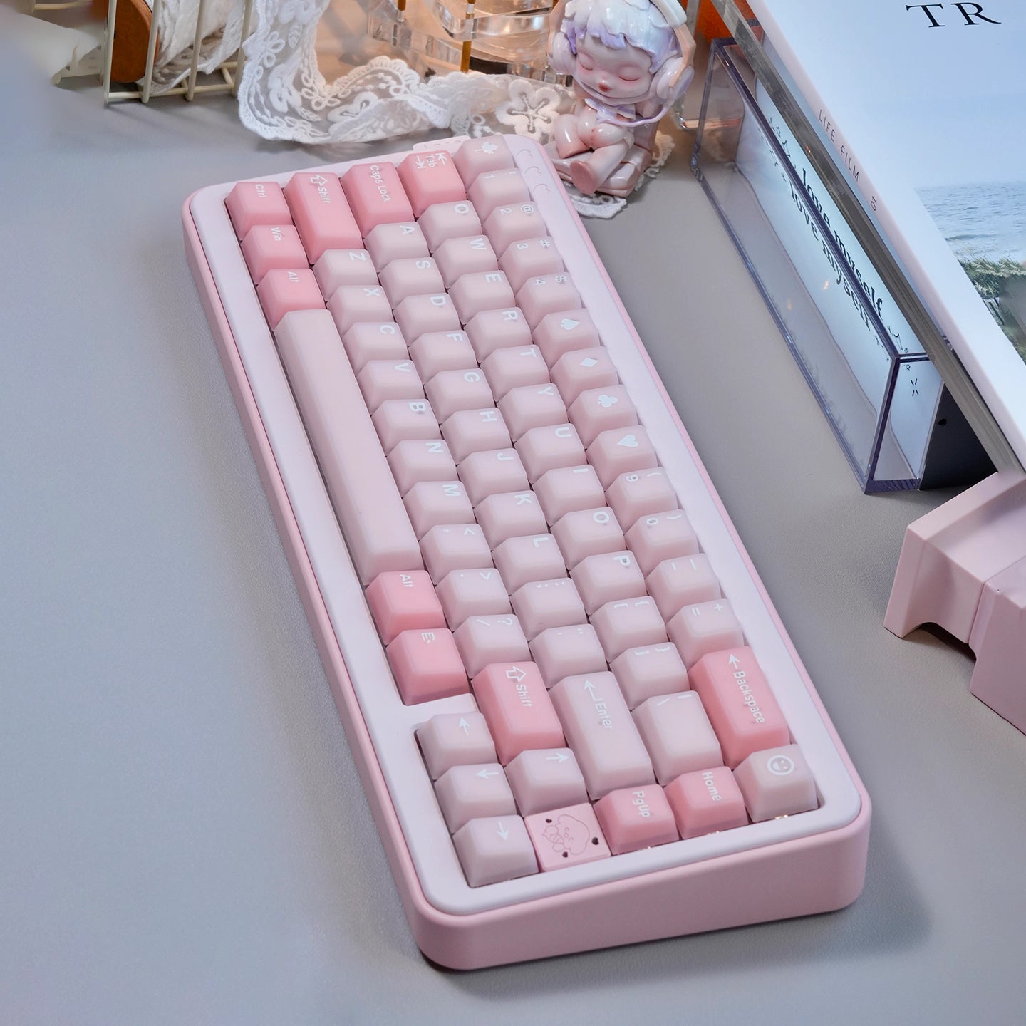 Rose Macaron Key Cap Set | Pre-order Coming Soon