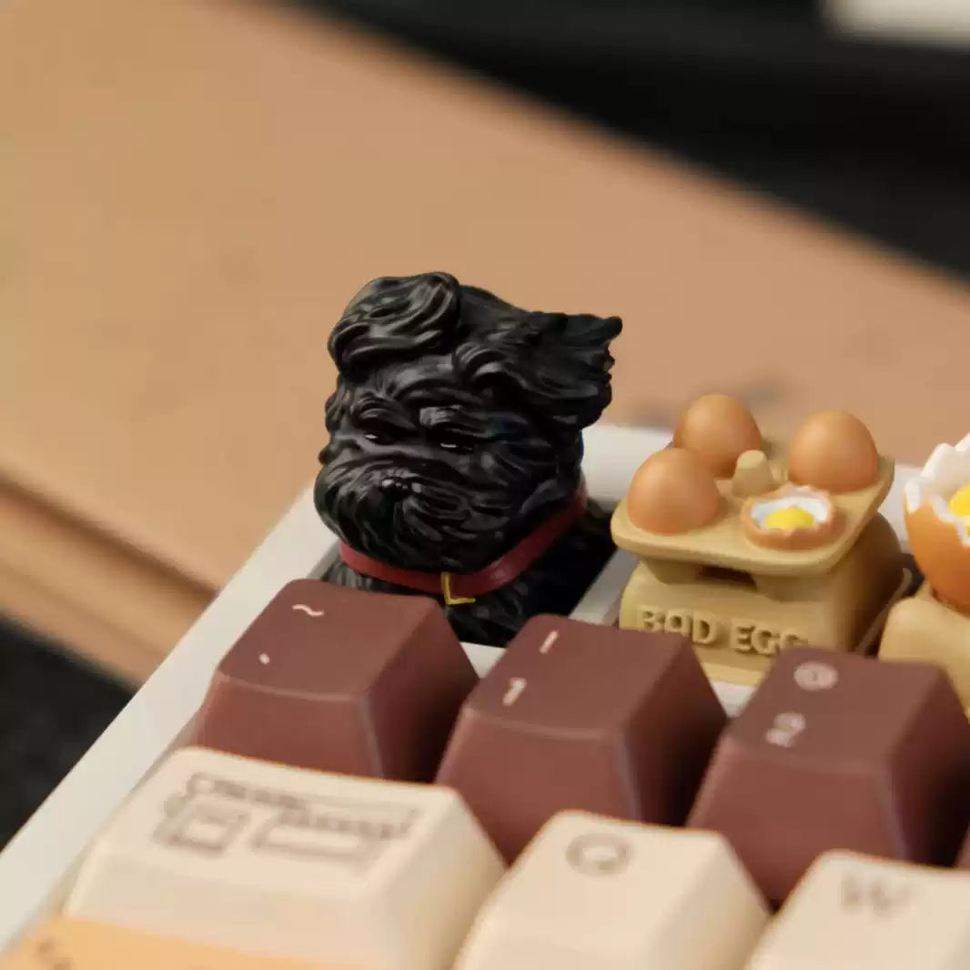 Black Poodle Artisan Key Cap