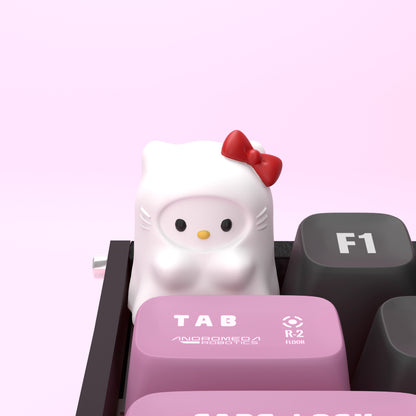 Ghost Kitty Artisan Key Cap