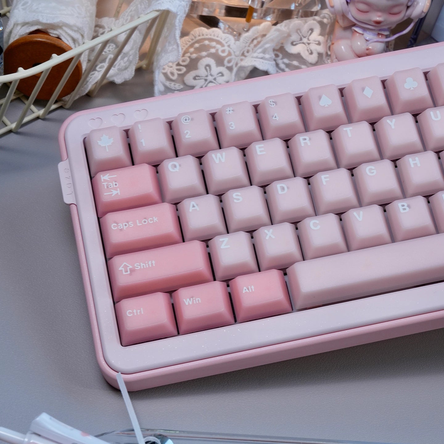 Rose Macaron Key Cap Set | Pre-order Coming Soon