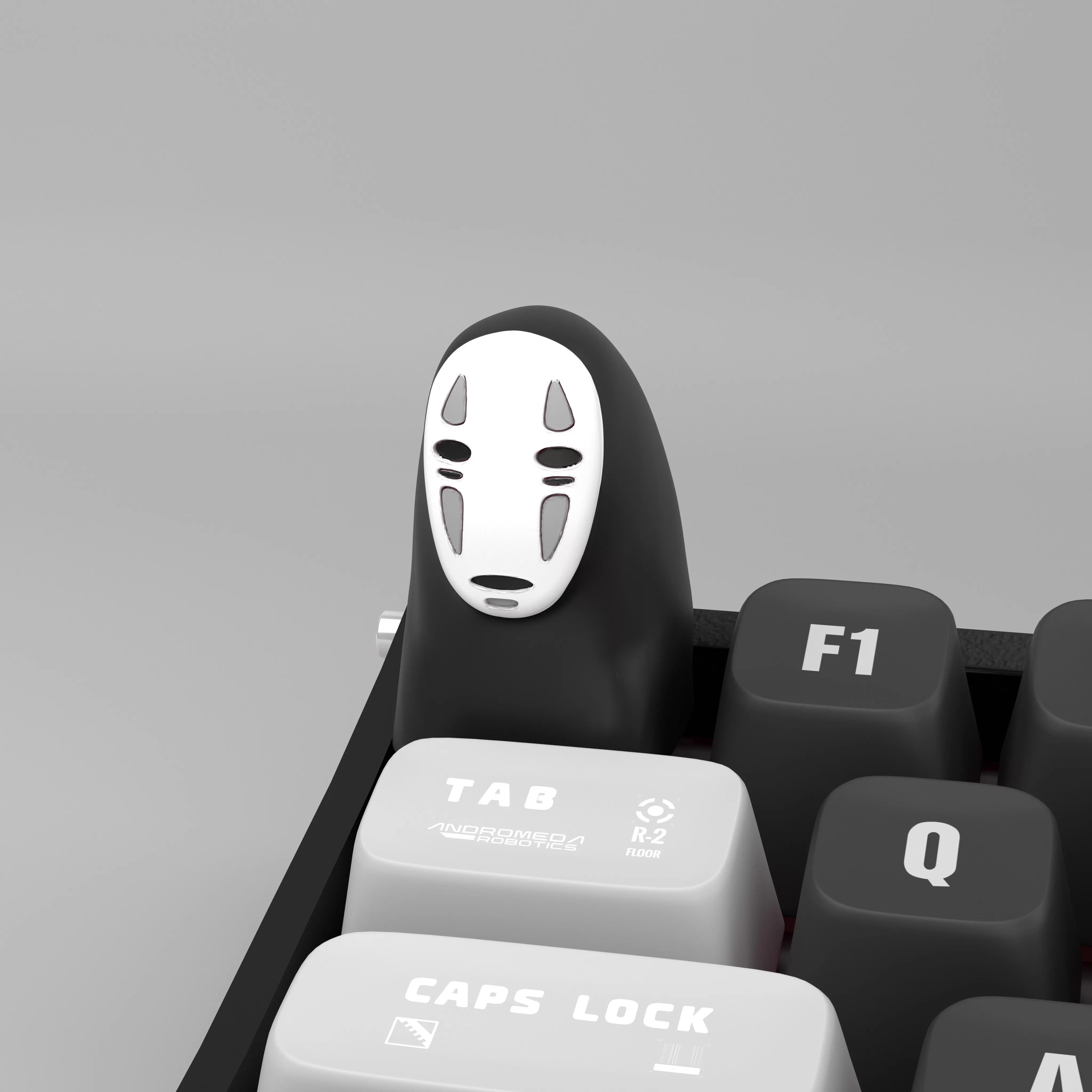 Black No Face Artisan Key Cap