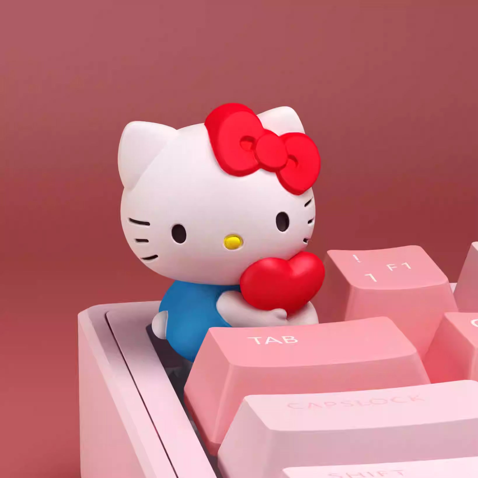 Heart Kitty Artisan Key Cap