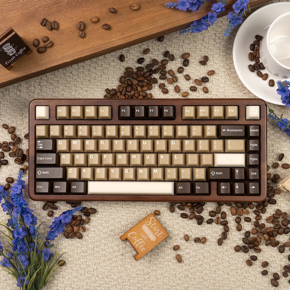 Coconut Latté Key Cap Set | Pre-order Coming Soon