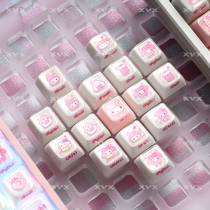 Crystal Melody Key Cap Set