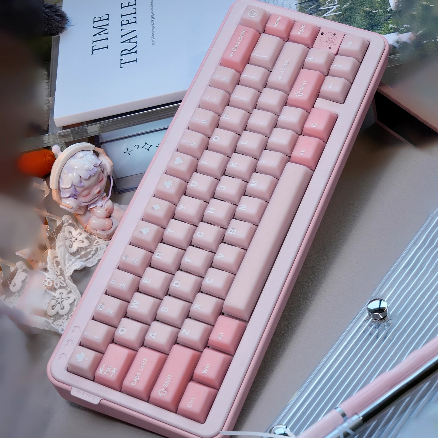Rose Macaron Key Cap Set | Pre-order Coming Soon