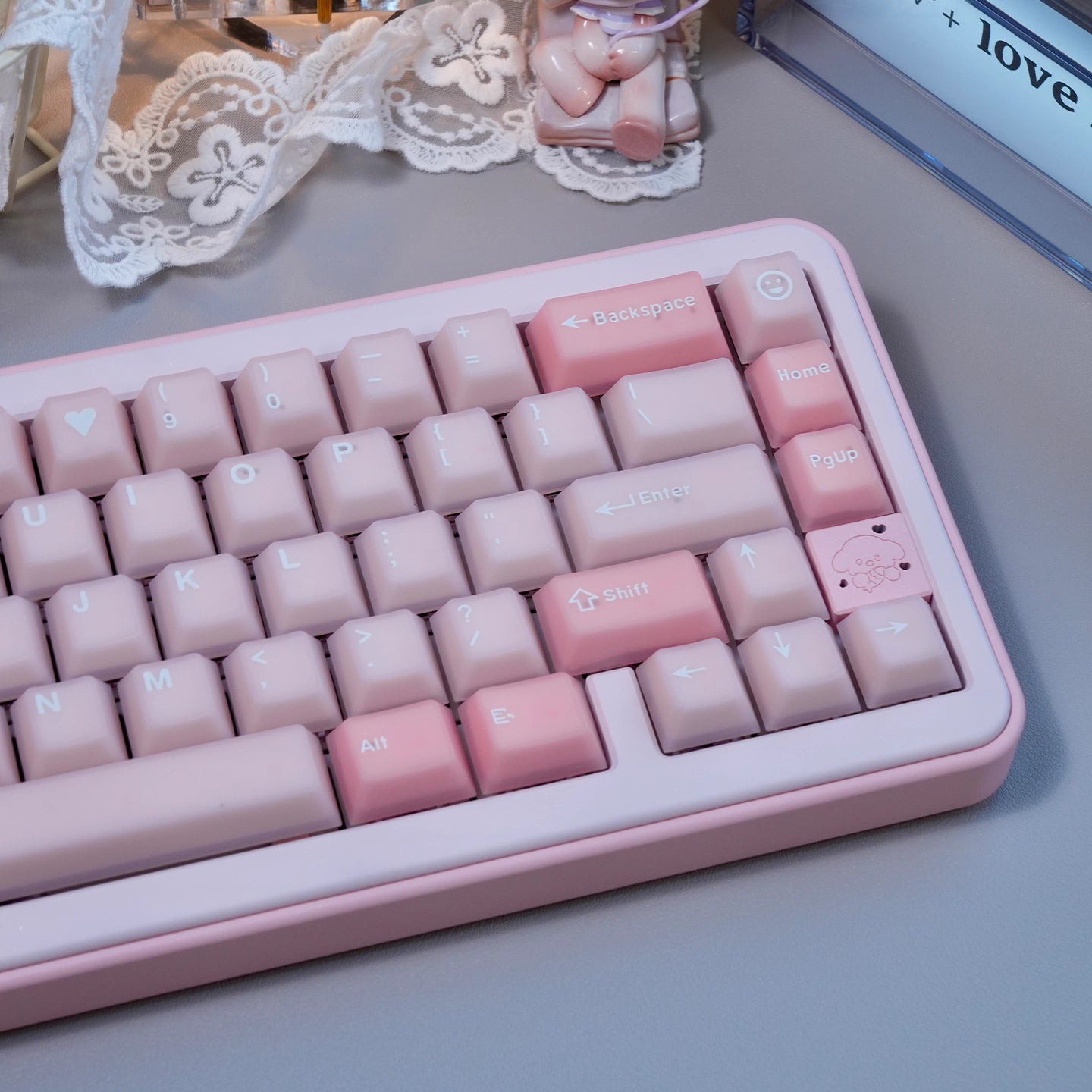 Rose Macaron Key Cap Set | Pre-order Coming Soon