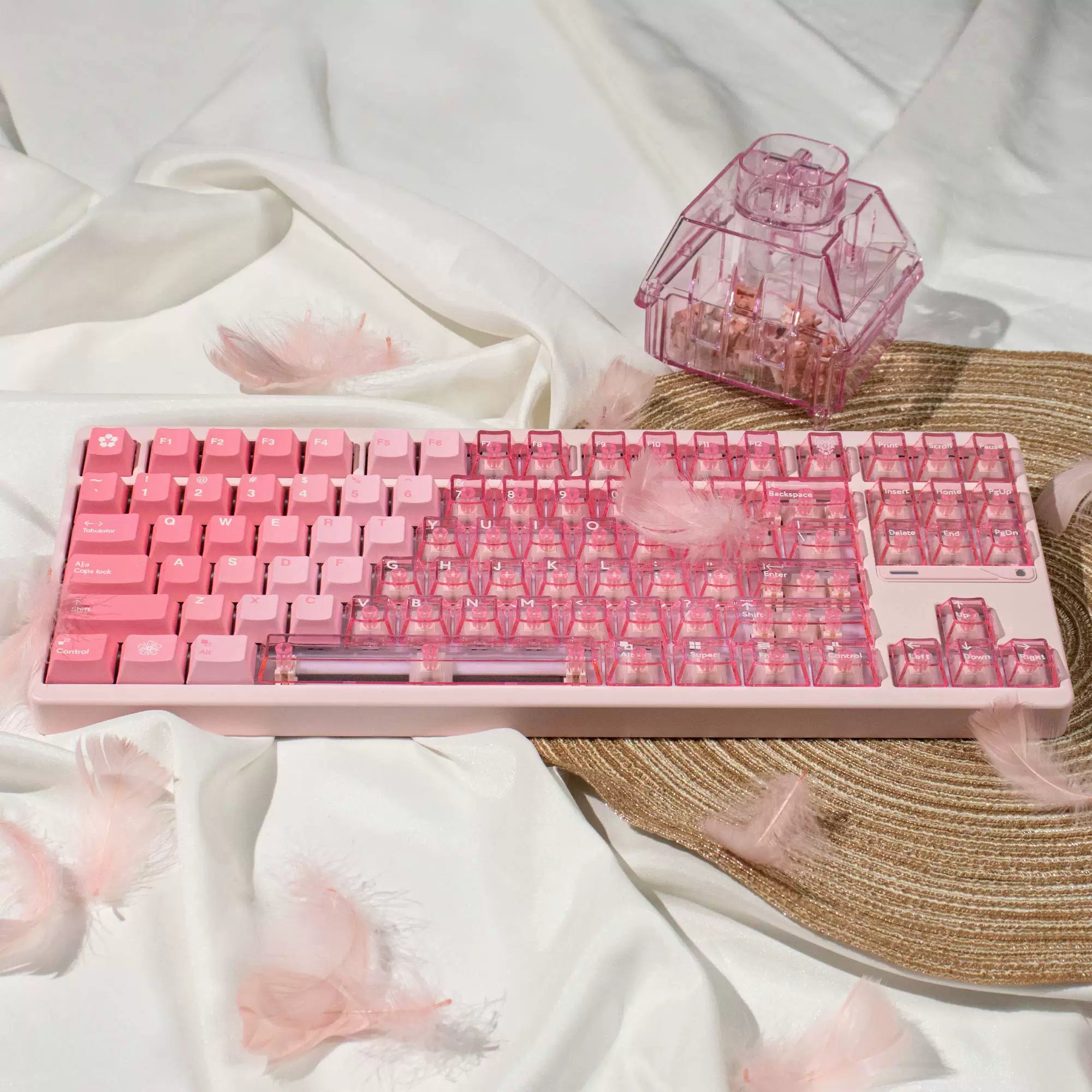 Cherry Blossom Key Cap Set - 35 PBT for free