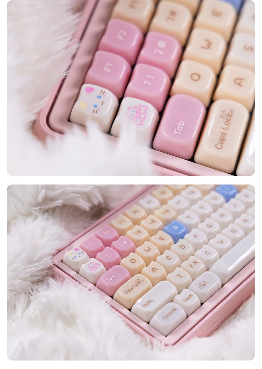 Rogdoll Cat Key Cap Set - 4 Cat Paw Artisan key cap for free!
