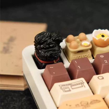 Black Poodle Artisan Key Cap